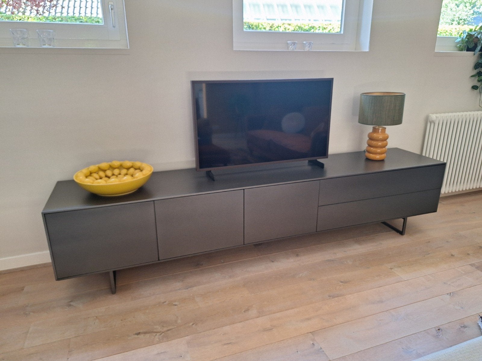Pastoe kast/dressoir - Grijs - 264x50x56 cm, Ophalen, Gebruikt, 200 cm of meer, Minder dan 100 cm