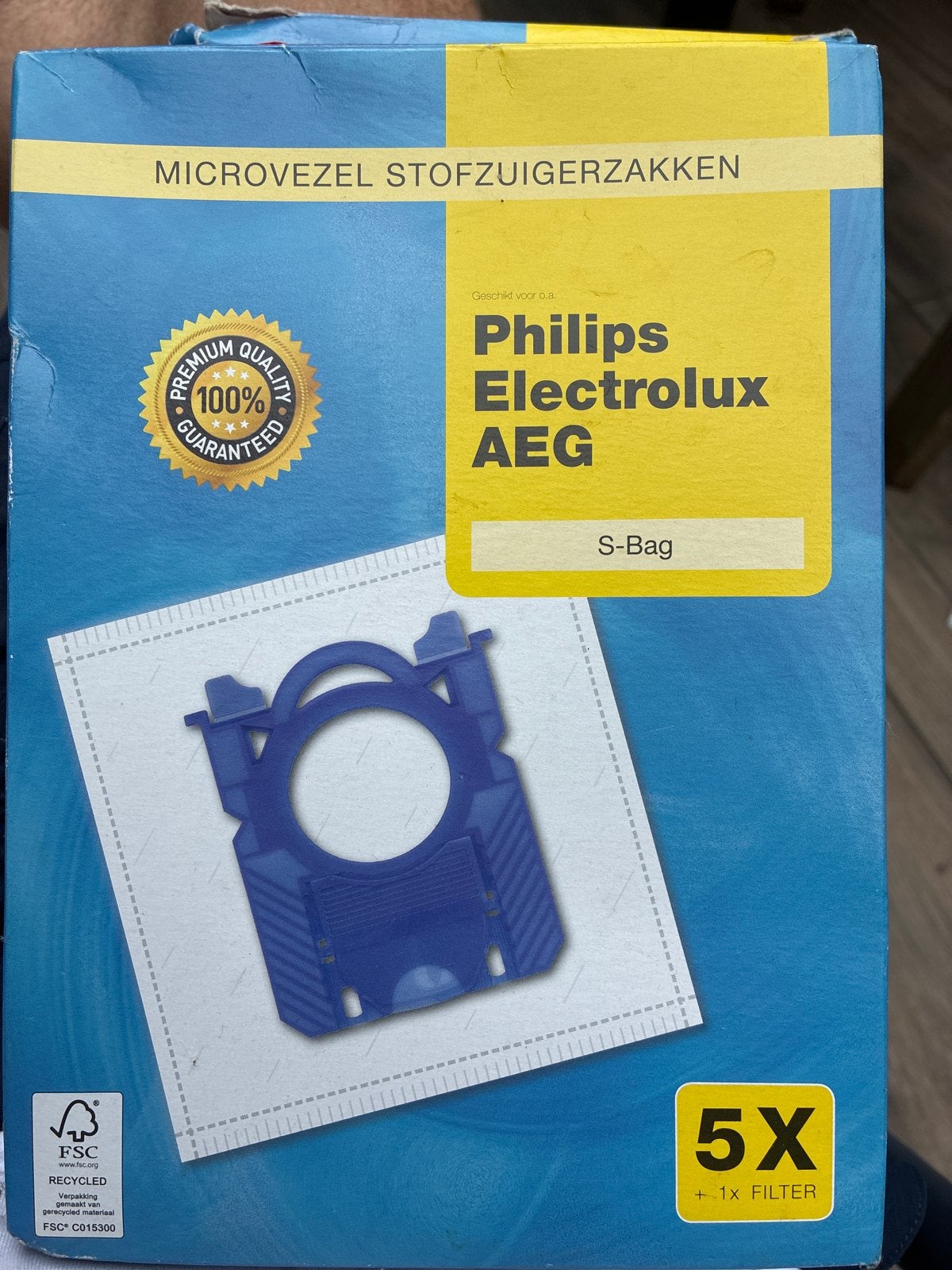 Microvezel Stofzuigerzakken Philips Electrolux AEG S-Bag, Witgoed en Apparatuur, Stofzuigers, Stofzak, Philips, Overige typen