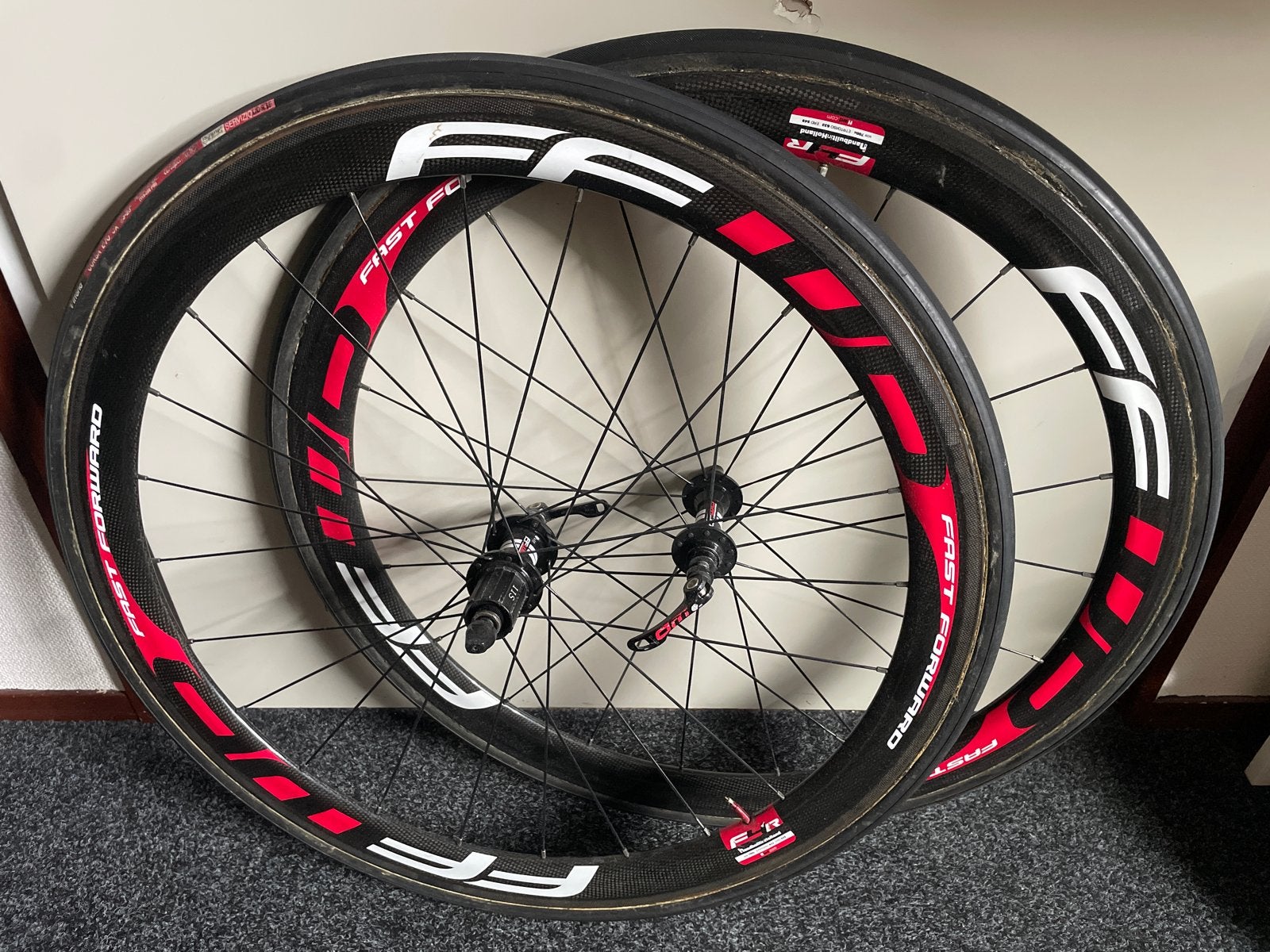 Fast Forward FFWD F4R Carbon Wielset - Racefiets Wielen, Gebruikt, Racefiets, Carbon, Ophalen