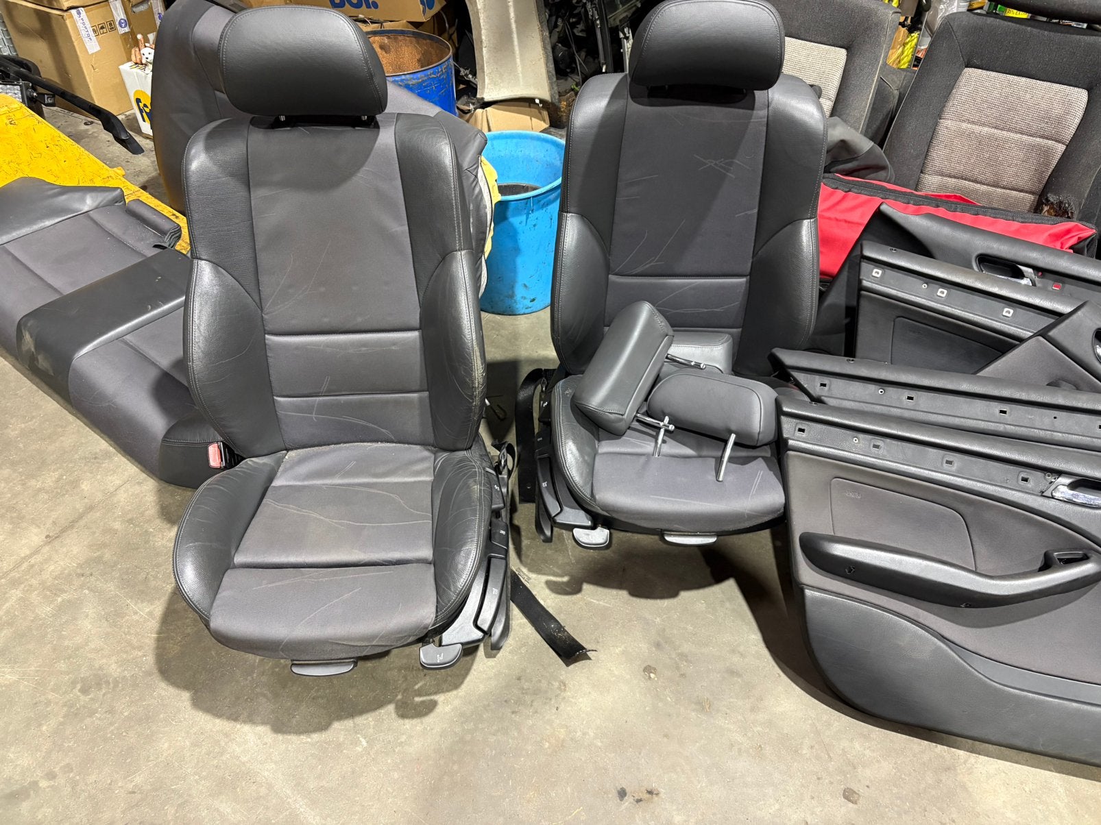 half leder half stof interieur bmw e46 sedan, Auto-onderdelen, Ophalen of Verzenden, Gebruikt, BMW