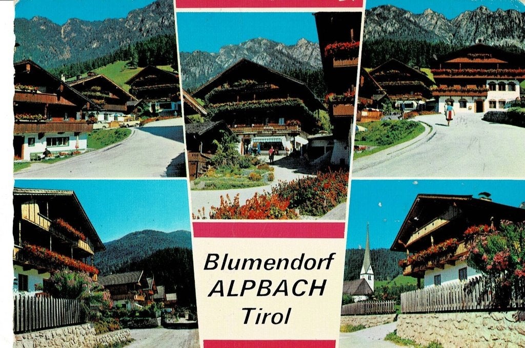 Ansichtkaart Alpbach Tirol - Blumendorf, Verzenden, 1960 tot 1980, Gelopen, Oostenrijk