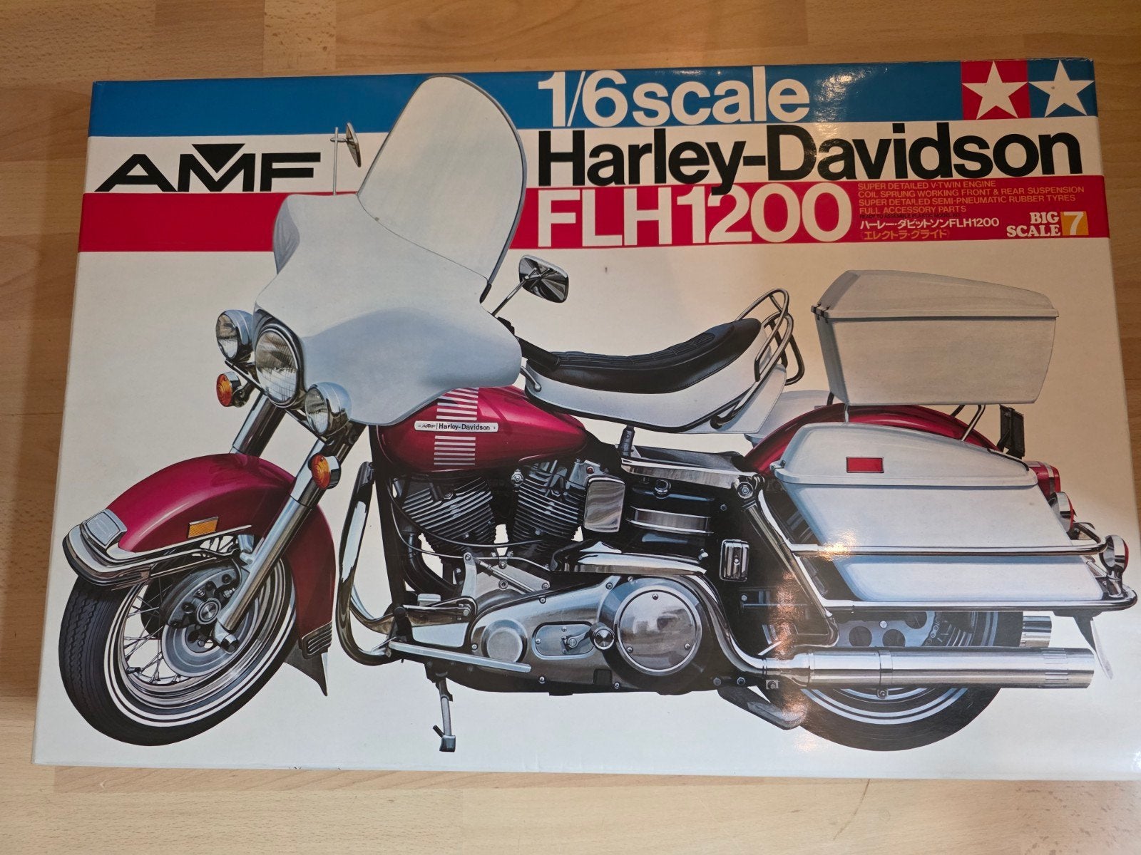 HARLEY DAVIDSON FLH 1200  (TAMIYA AMF) 1/6 Scale, Auto, Groter dan 1:32, Ophalen of Verzenden, Zo goed als nieuw