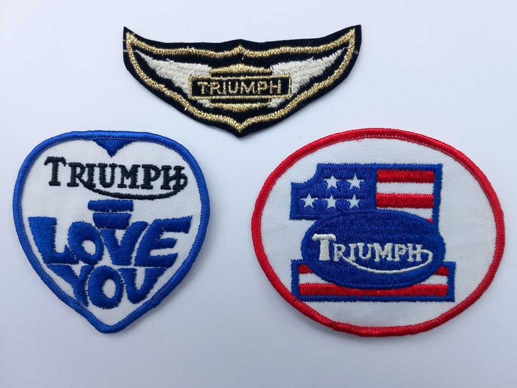 Triumph patch badge opnaai embleem, Ophalen of Verzenden, Nieuw, Motoren