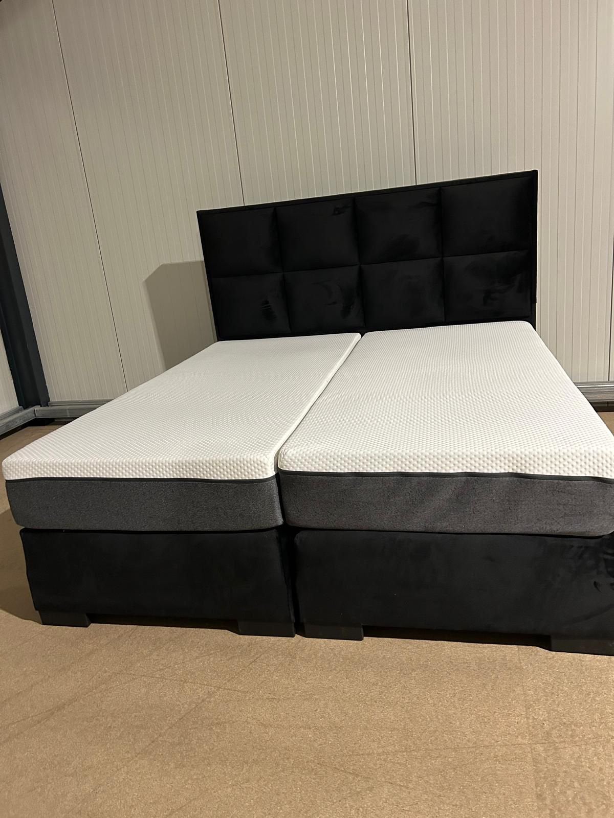Boxspting Met Emma matrassen 180x200, Ophalen of Verzenden, Zo goed als nieuw, Tweepersoons, 180 cm