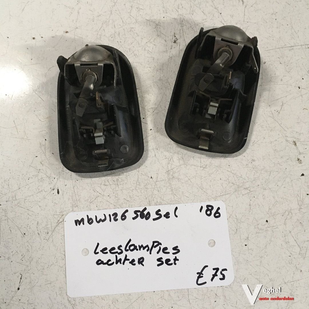 Mercedes W126 1986 560 SEL Leeslampjes achter Links en Recht, Gebruikt, -, -, Ophalen of Verzenden