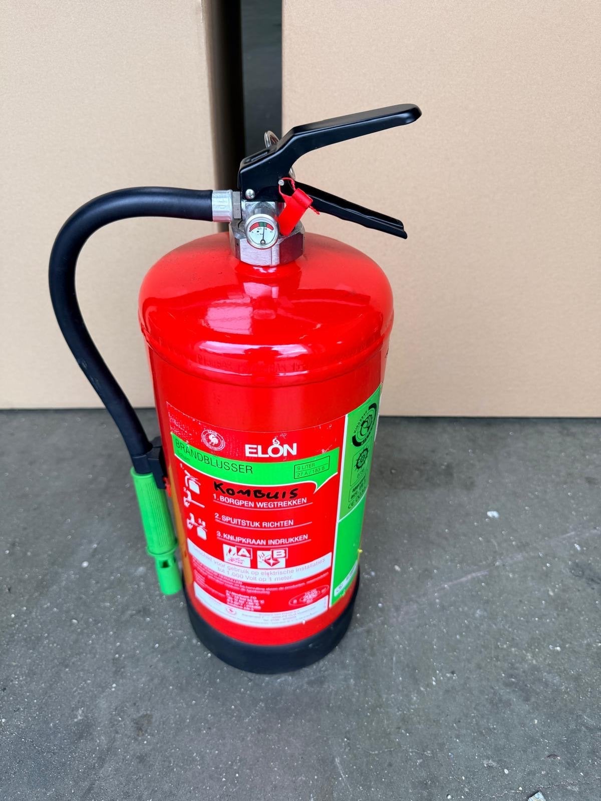 Elon Brandblussers 6 stuks  - Compact en Gebruiksklaar, Ophalen of Verzenden, Gebruikt, Brandblusser