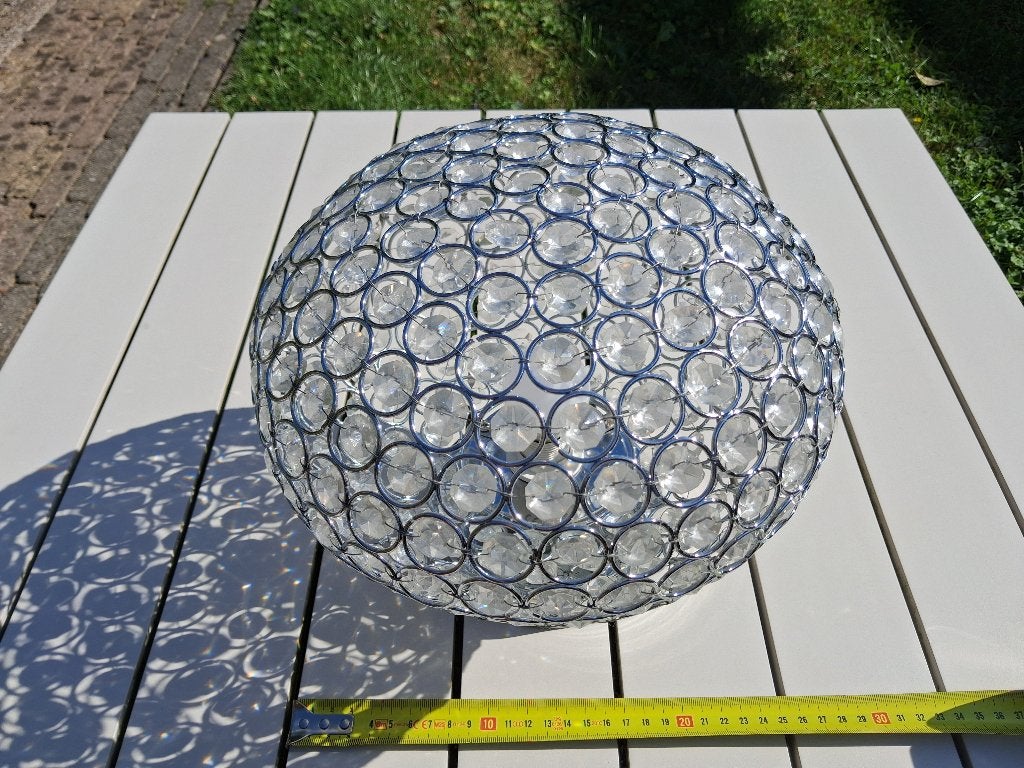 Plafondlamp, Ophalen, Zilver, Gebruikt, E14 (klein)