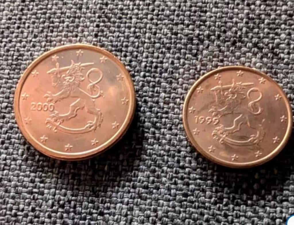 50 SETS Finland 1& 2 cent munten 1999 en 2000, Ophalen of Verzenden, Finland, 1 cent, Setje