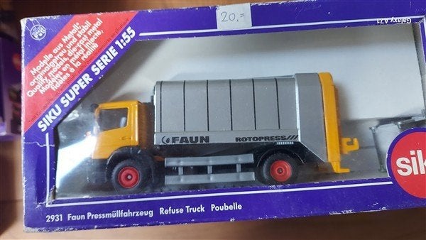 Siku 2931 MB Atego Faun vuilniswagen, Hobby en Vrije tijd, Ophalen of Verzenden, Zo goed als nieuw, Bus of Vrachtwagen, SIKU