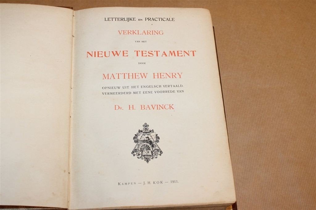 Verklaring Nieuwe Testament — Matthew Henry Deel 3 [1911], Ophalen of Verzenden, Gelezen