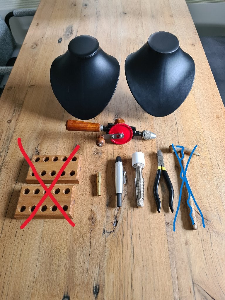 Diverse gereedschappen / accessoires edelsmeden / sieraden, Doe-het-zelf en Verbouw, Ophalen of Verzenden, Gebruikt