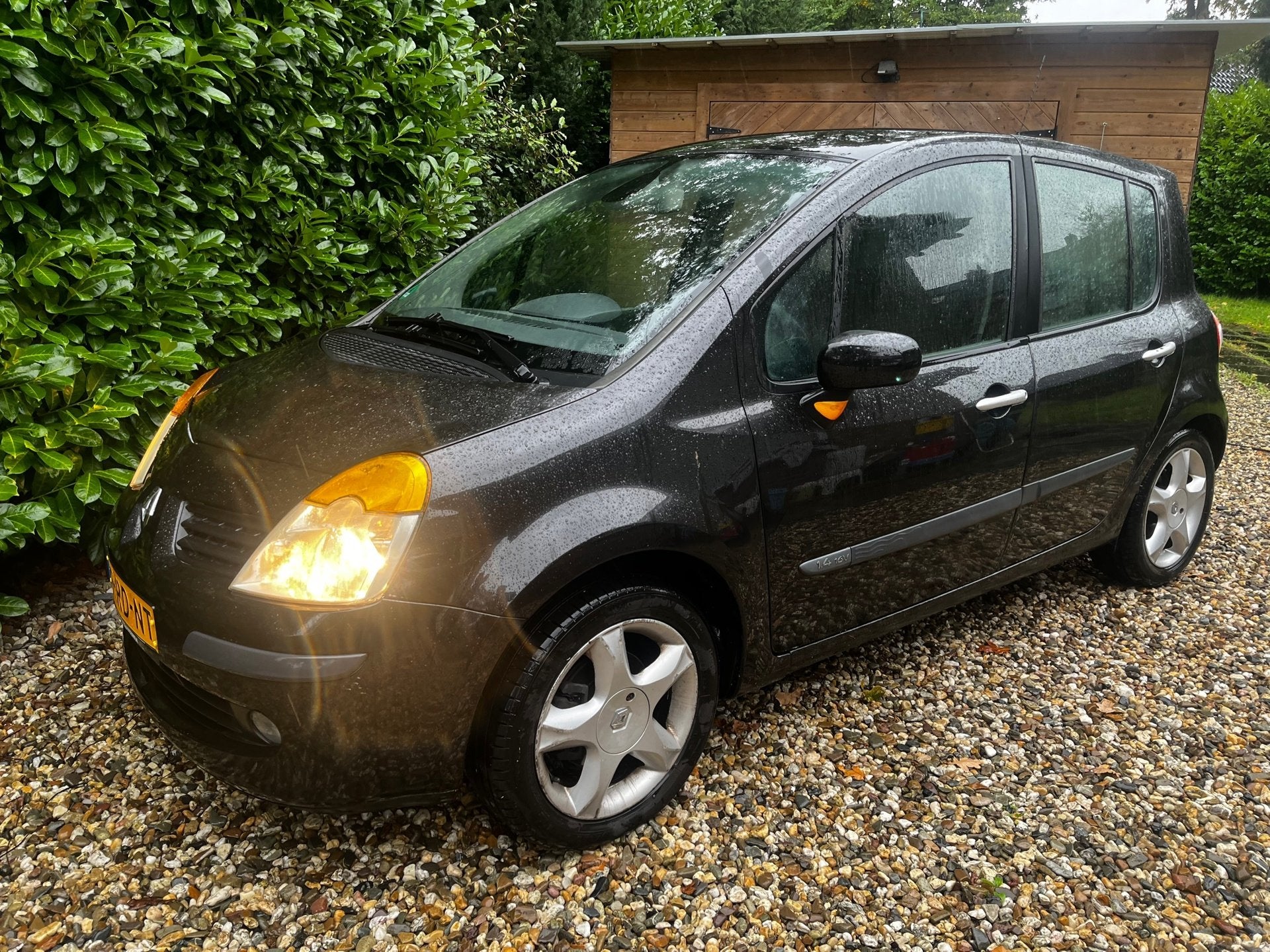 Renault Modus RIJKAAR/APK/HISTORY/BEURT/NAP/AIRCO/5drs//DIRE, Voorwielaandrijving, Gebruikt, Zwart, 4 cilinders