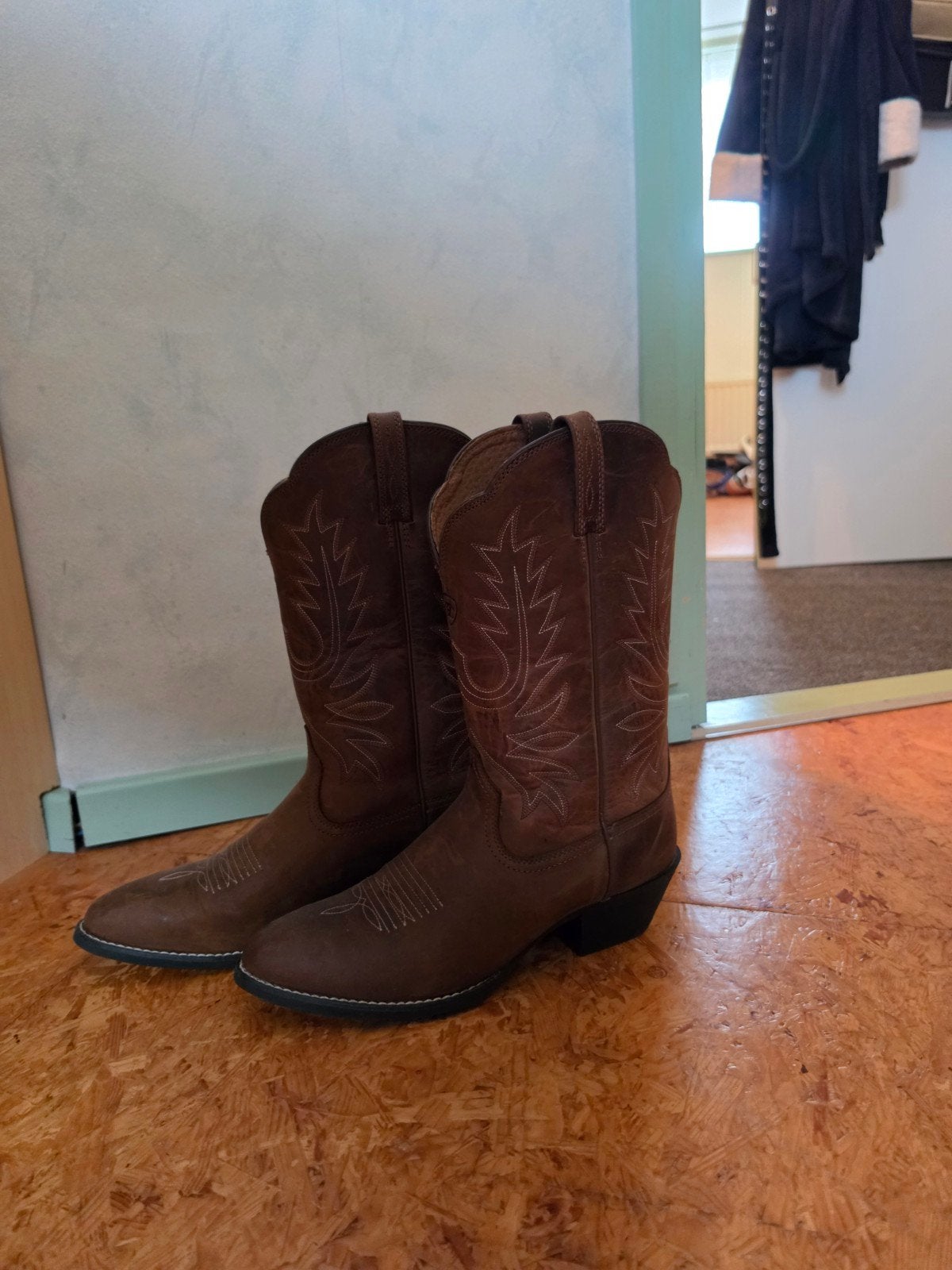 Ariat Westernlaarzen Dames - Bruin Leer maat 41.5, Lage of Enkellaarzen, Ophalen of Verzenden, Zo goed als nieuw, Bruin