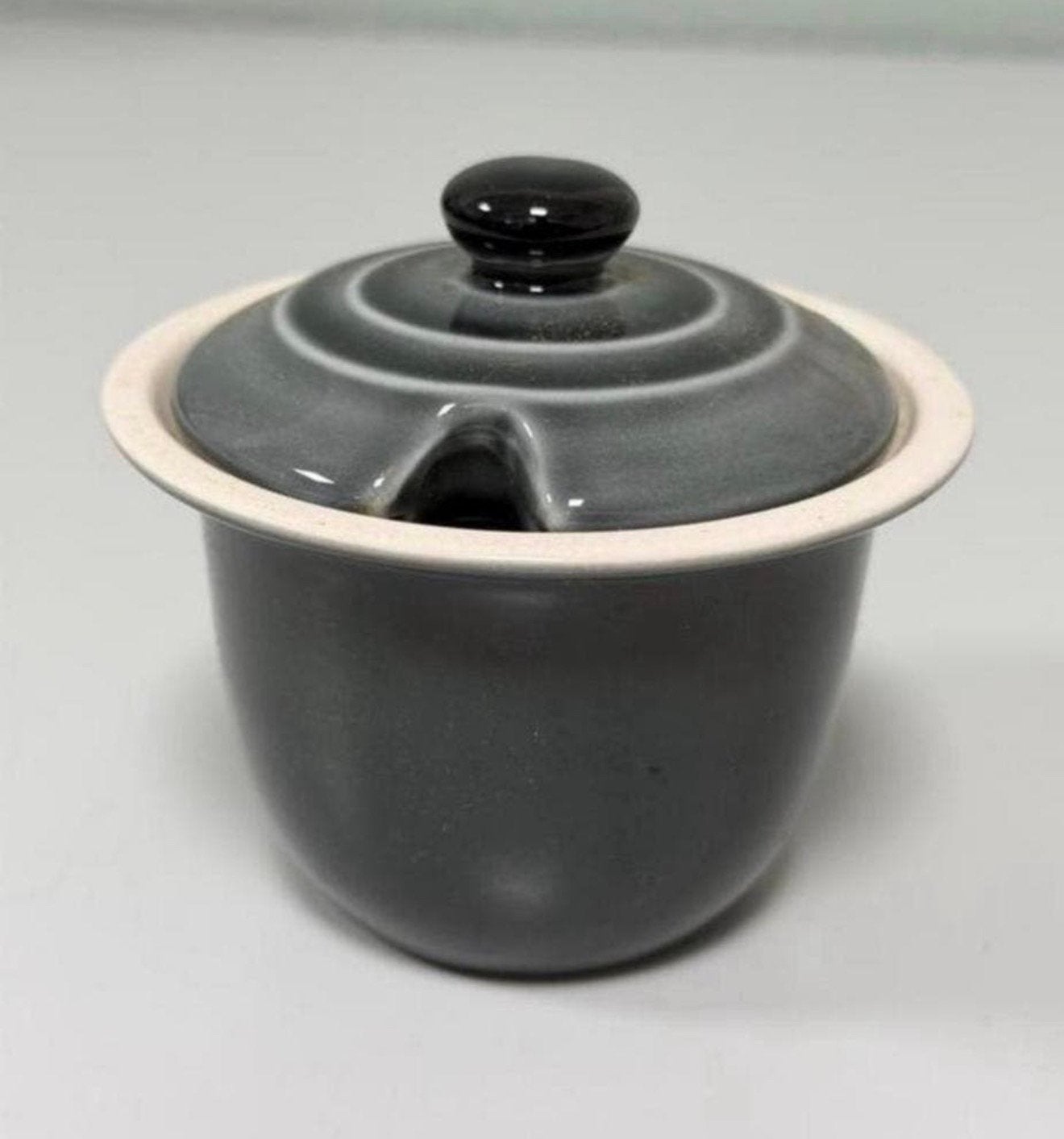 Vintage Keramisch Potje Deksel Glazuur Suiker Jam Honing Pot, Ophalen of Verzenden