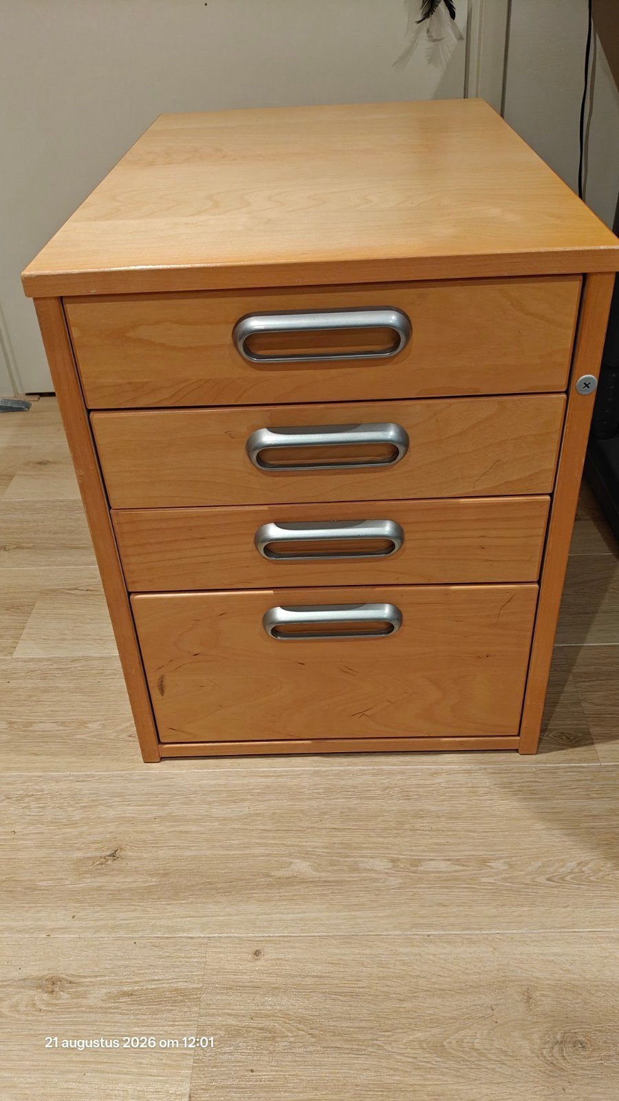 Houten ladekast met 4 laden - gratis, Ophalen, Gebruikt