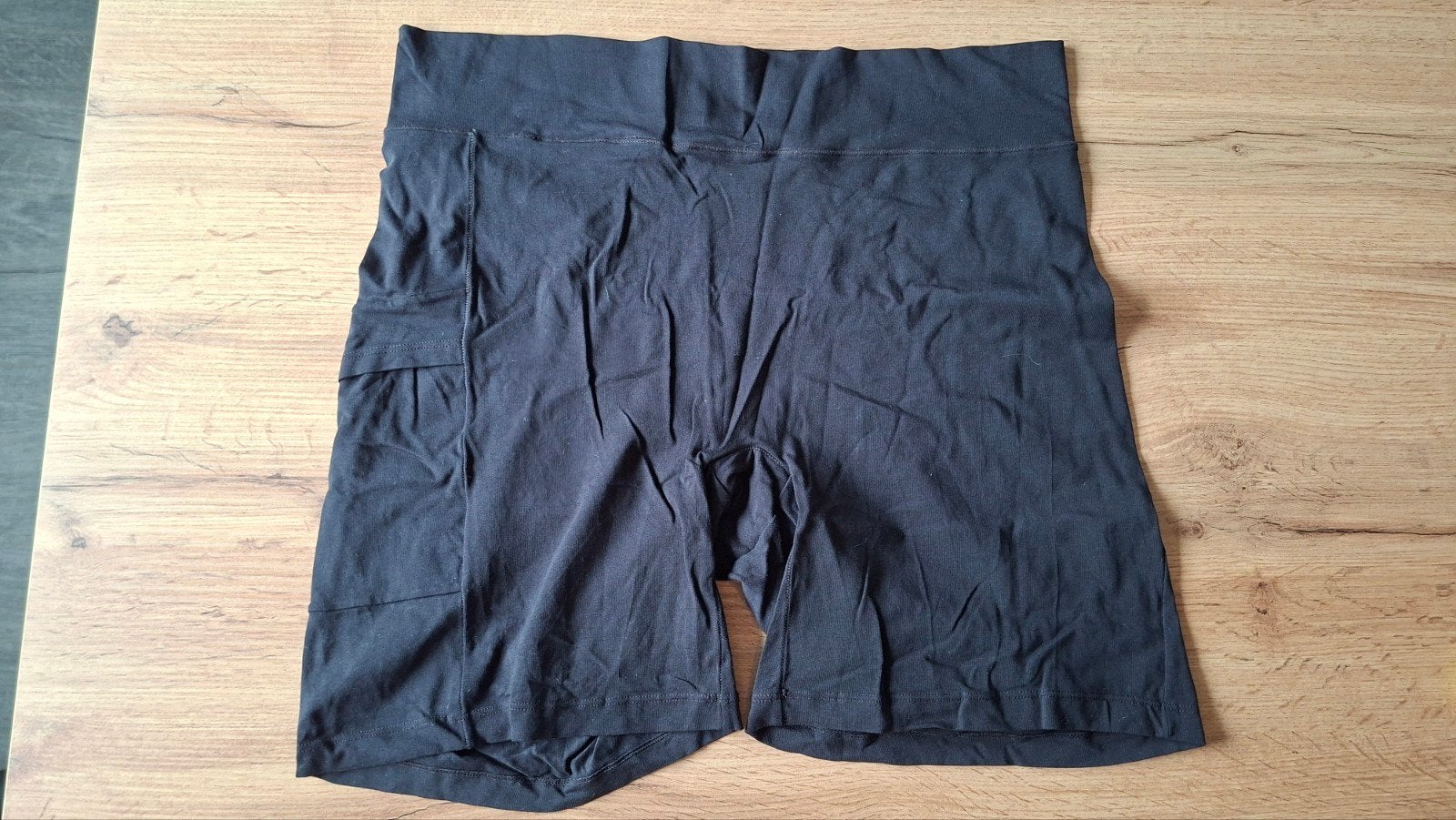 HEMA XXL Zwarte Fietsbroek Kort, Kleding | Dames, Broeken en Pantalons, Zo goed als nieuw, Maat 46/48 (XL) of groter, Zwart, Kort