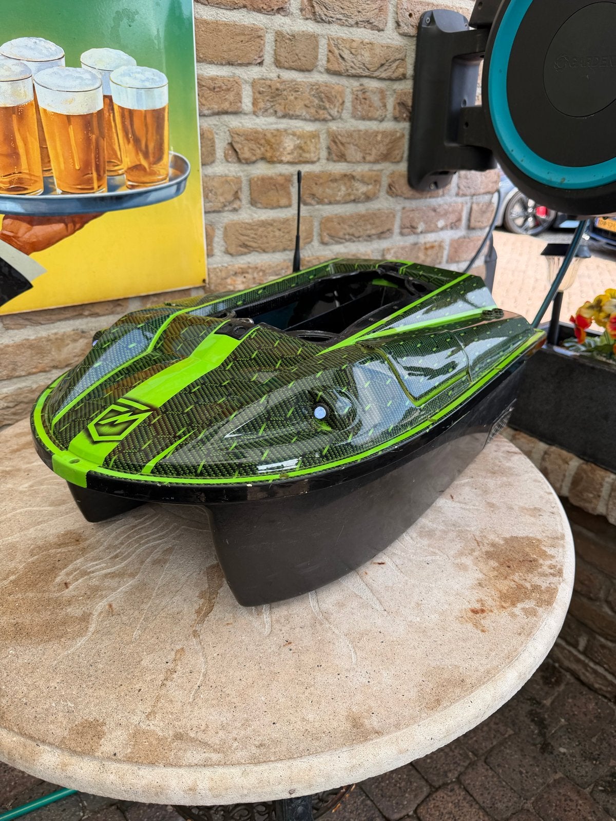 Prisma 3 Voerboot GPS Dieptemeter Hydrodip groen carbon, Gebruikt, Overige typen, Ccc, Ophalen of Verzenden