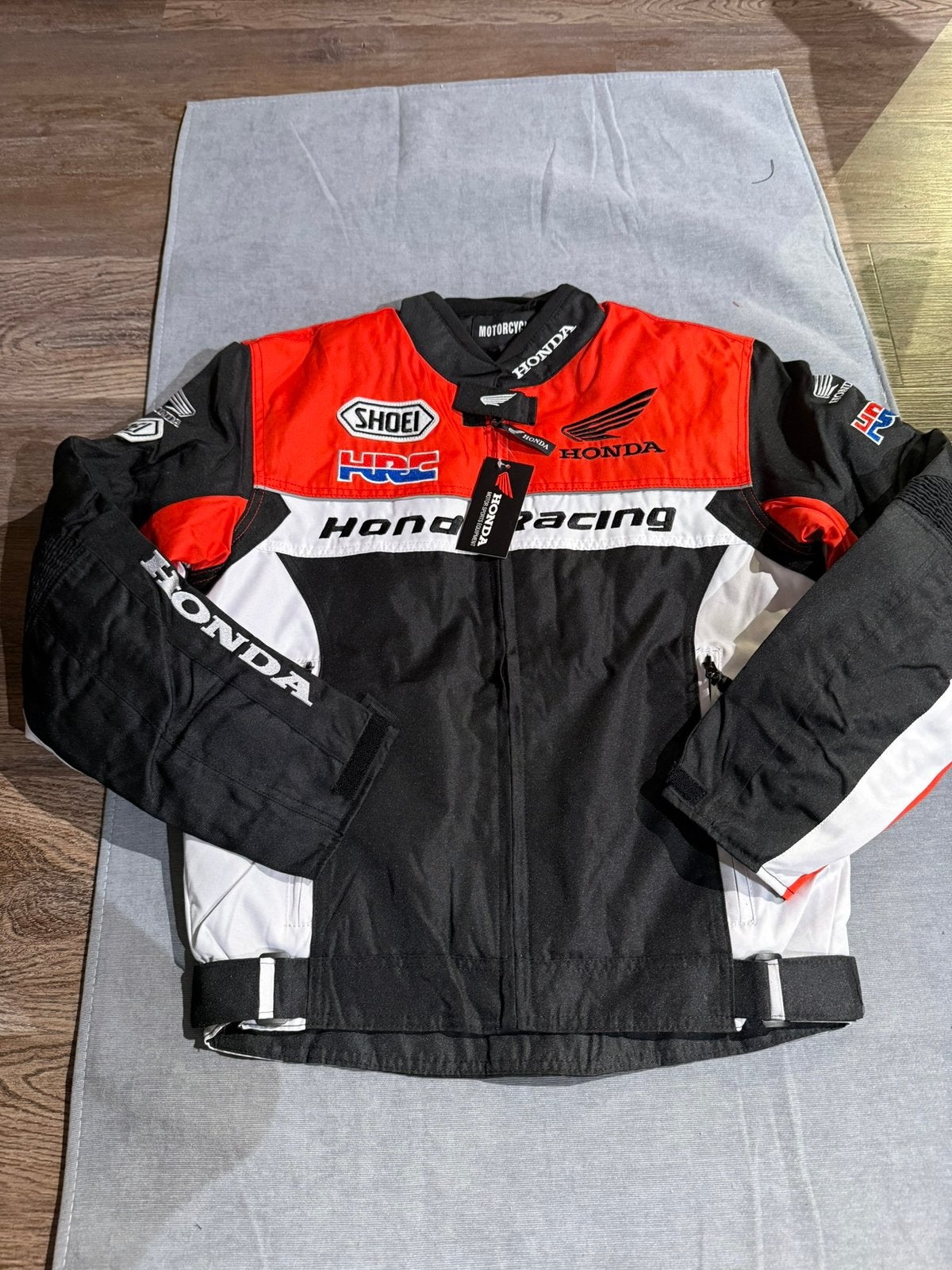 Honda Racing Motorjas (Maat M) Vintage, Motoren, Ophalen of Verzenden, Tweedehands, Dames, Jas | textiel
