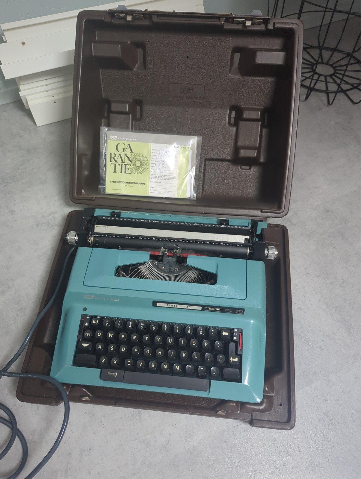 Elektrische typmachine, Ophalen