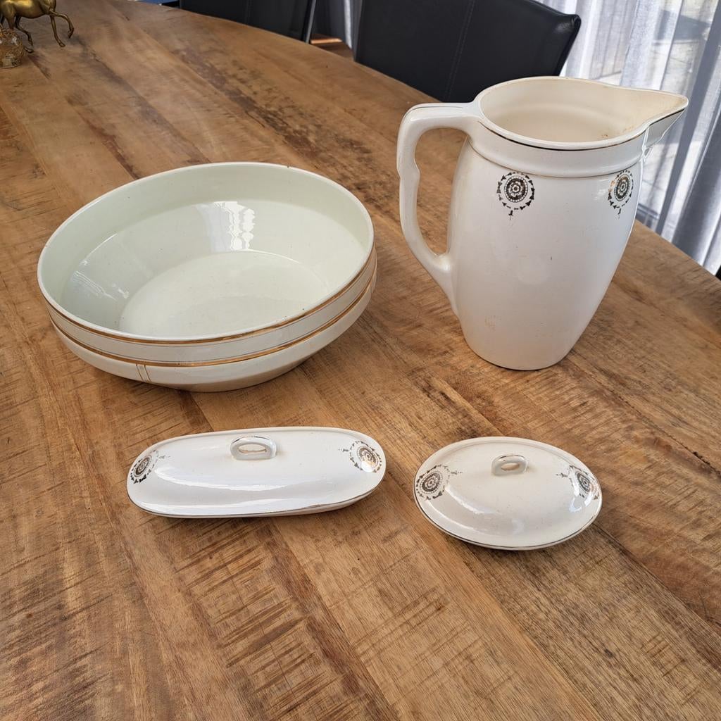 Porseleinen lampetset, Antiek en Kunst, Ophalen of Verzenden