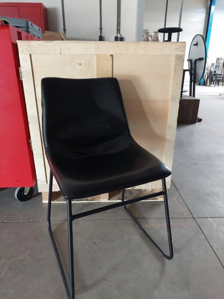 Luxe design stoel zwart bijna nieuw, Ophalen, Zwart, Zo goed als nieuw, Vintage, design, modern