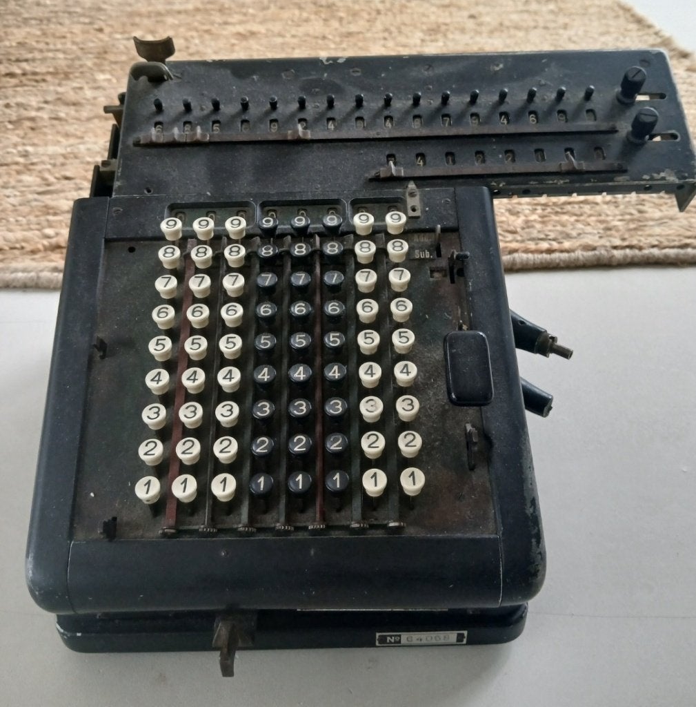 vintage rekenmachine, Ophalen, Gebruikt