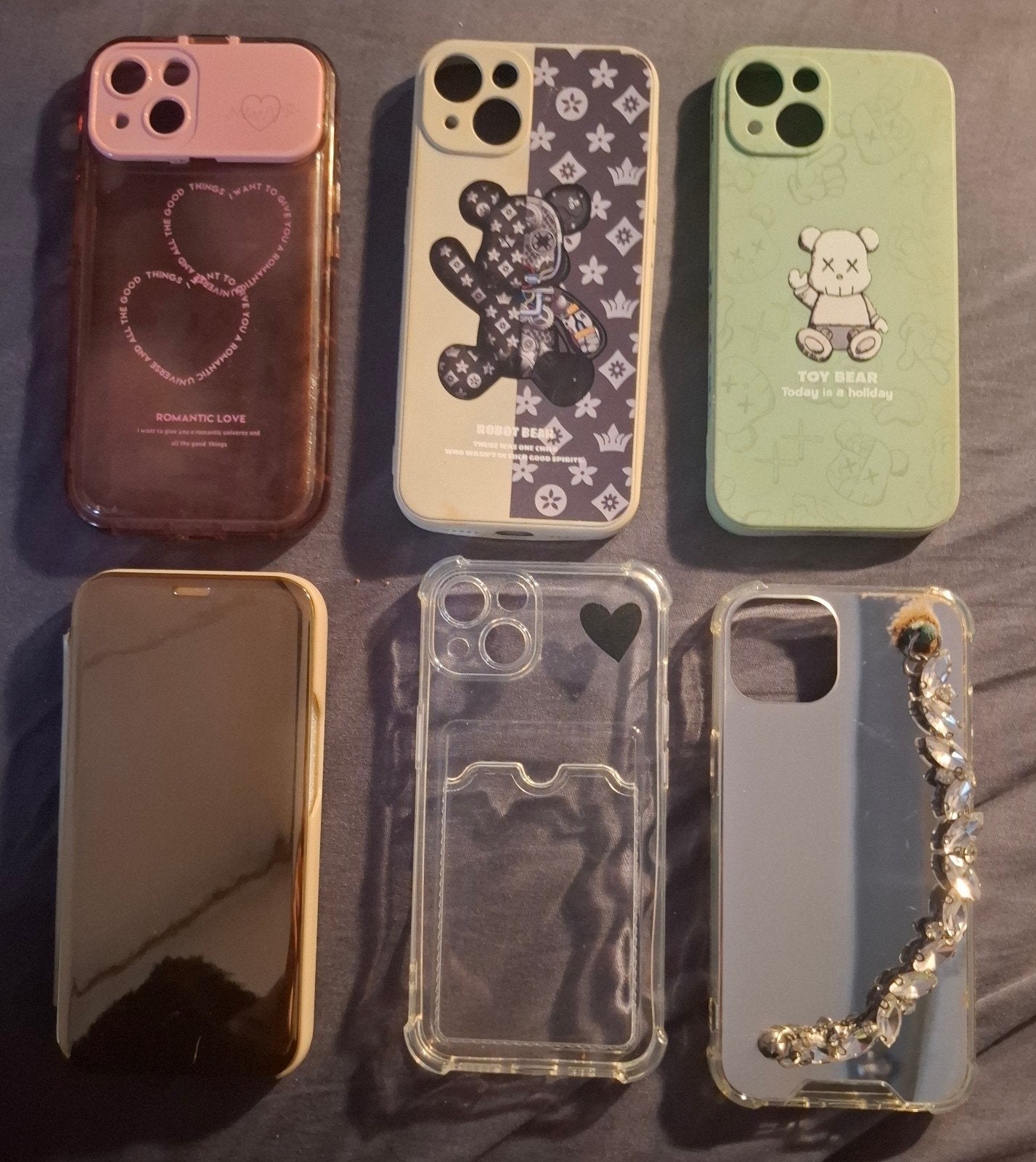 6 iPhone 13 hoesjes - Diverse stijlen(10€), Kunststof, IPhone 13, Hoesje of Tasje, Ophalen of Verzenden