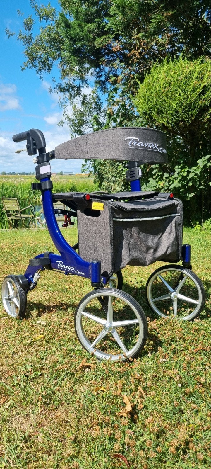 Travixx Deluxe S Rollator Nieuwstaat, Diversen, Ophalen, Opvouwbaar, Zo goed als nieuw