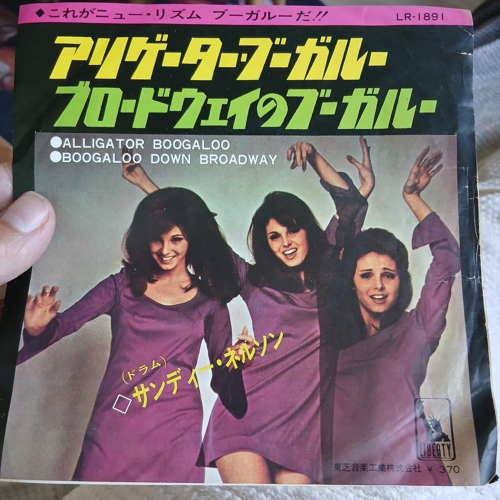 Alligator Boogaloo / Boogaloo Down Broadway - Sandy Nelson, Fotohoes, Ophalen of Verzenden, 1960 - 1969, 7 inch