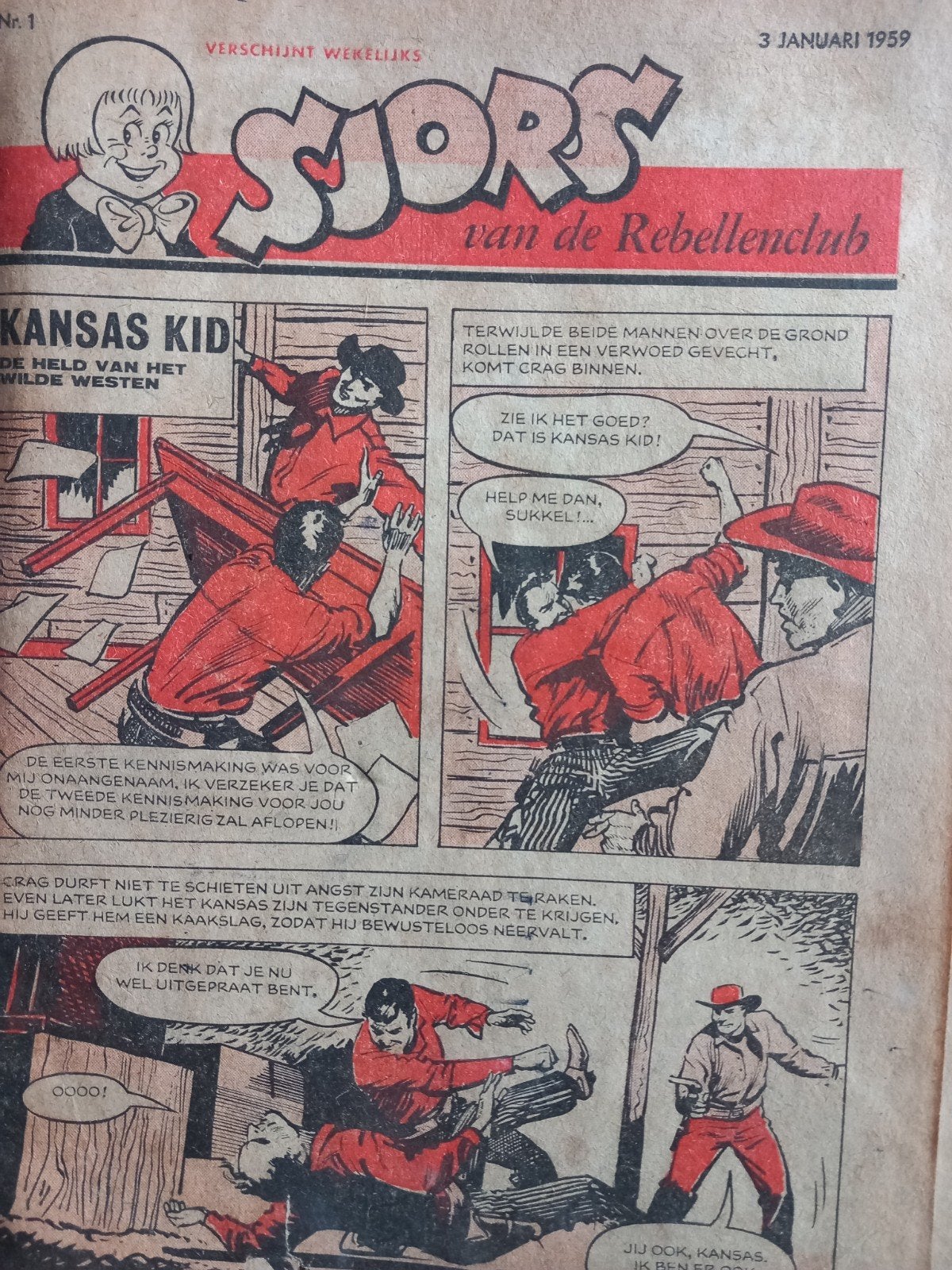 Oude Stripboeken complete jaargang van 19'59, Meerdere stripboeken, Ophalen of Verzenden, Gelezen