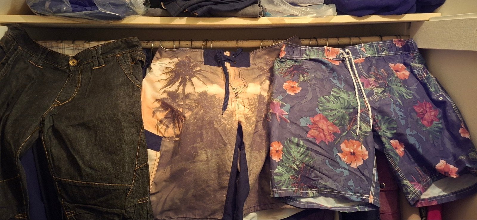 korte broeken shorts zwembroek surfshort korte spijkerbroek, Ophalen, Blauw