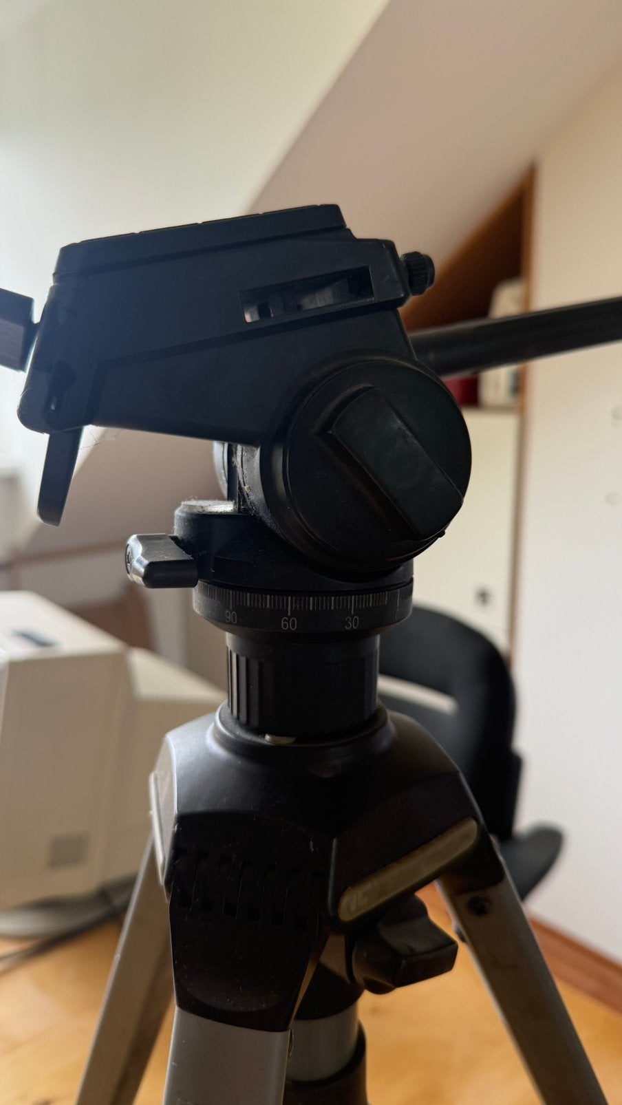 Cullmann 3300 videocamera statief - Gebruikt maar functionee, Gebruikt, 150 tot 175 cm, Met balhoofd, Ophalen of Verzenden