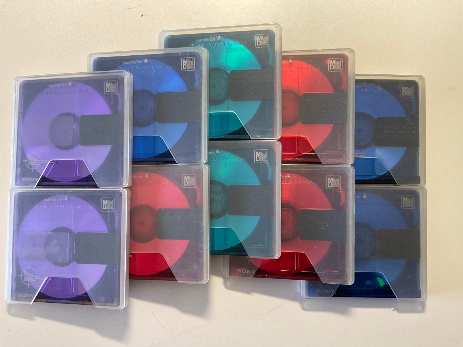 Minidisc’s  SONY COL.COL. laatste versie  als nieuw. 74 min, Ophalen of Verzenden