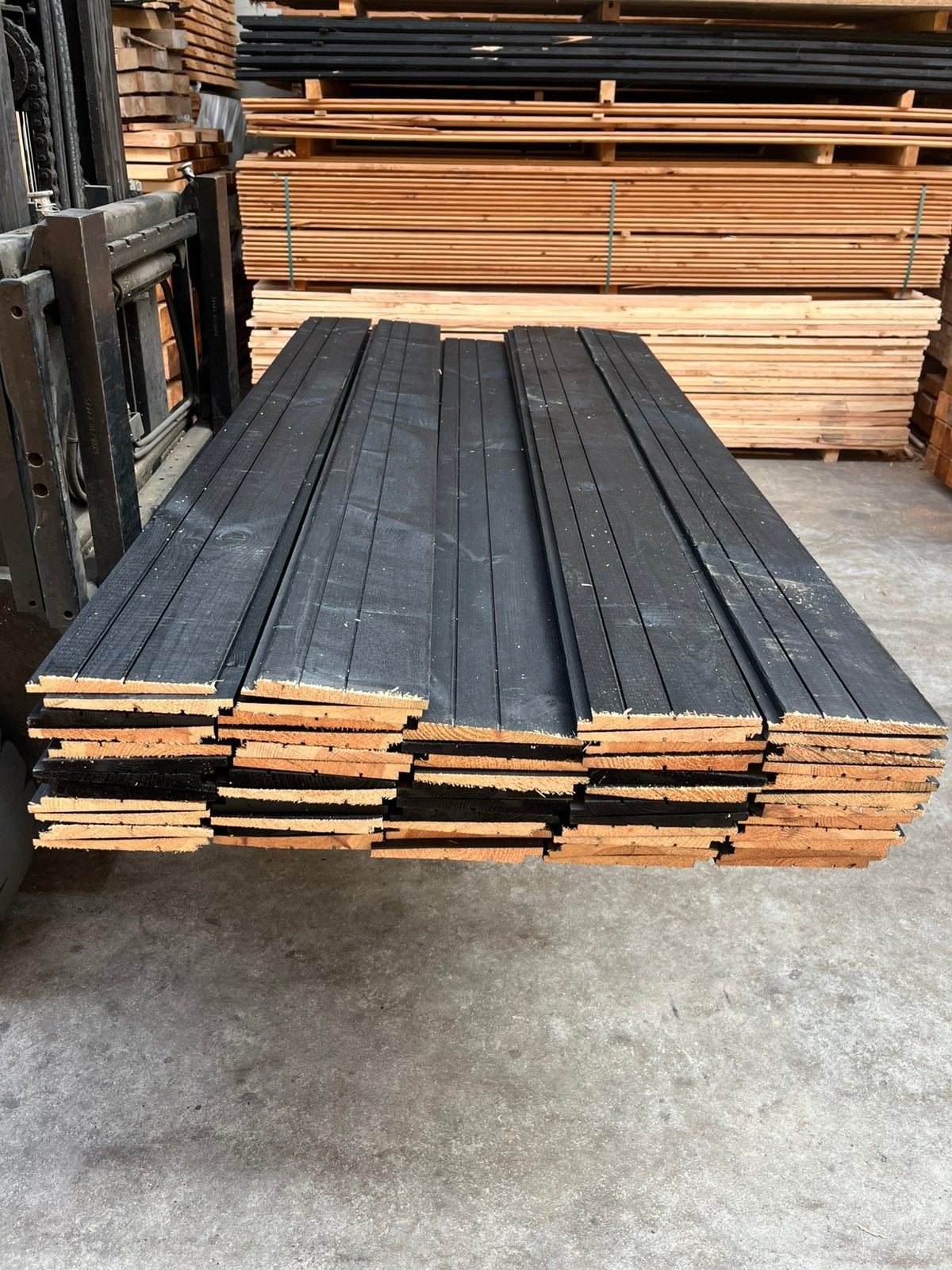 Restpartij zweeds rabat 2m zwart, Ophalen, Zo goed als nieuw, 250 cm of meer, Planken