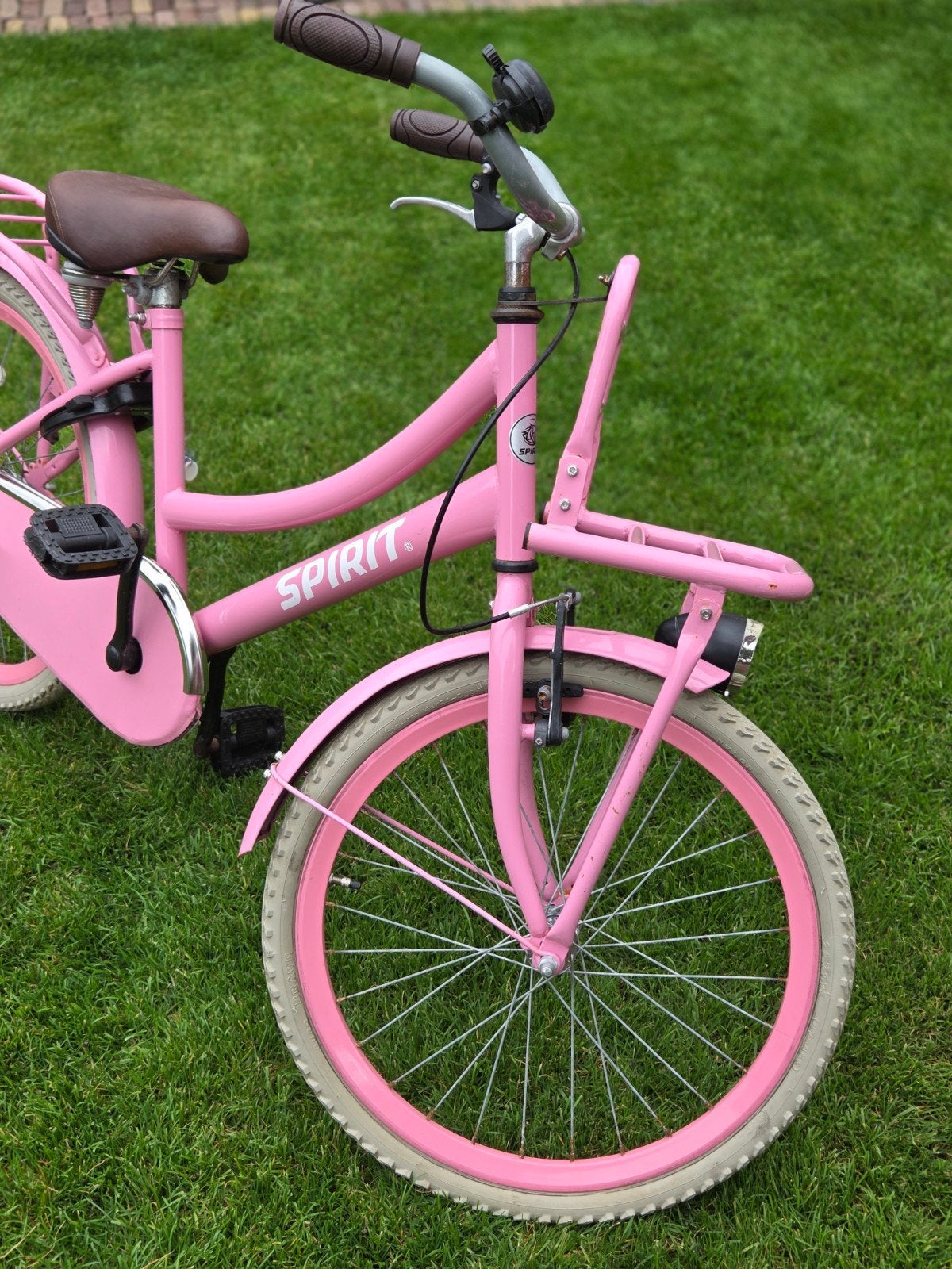 Spirit Cargo Roze Meisjesfiets 22 inch, Terugtraprem, Spirit Cargo, Ophalen of Verzenden, 20 inch