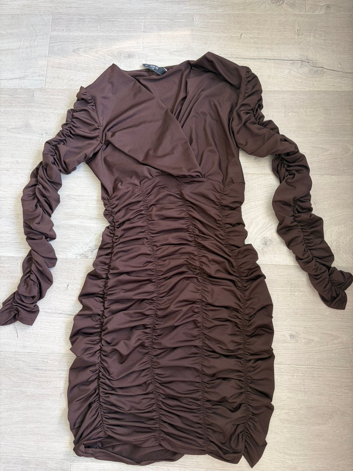 Bruine jurk van By Swan, Kleding | Dames, Maat 38/40 (M), Bruin, Ophalen of Verzenden, Zo goed als nieuw