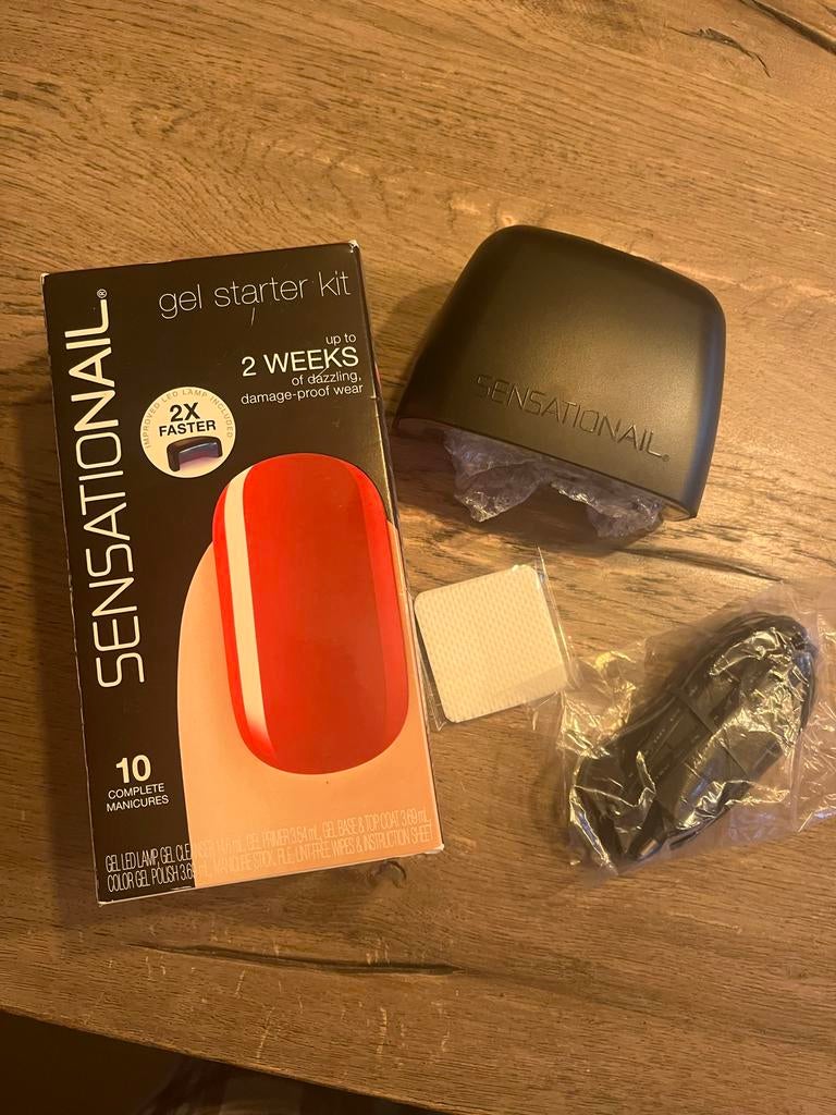 Sensationail Gel Starter Kit met LED Lamp, Ophalen of Verzenden, Nieuw, Verzorging