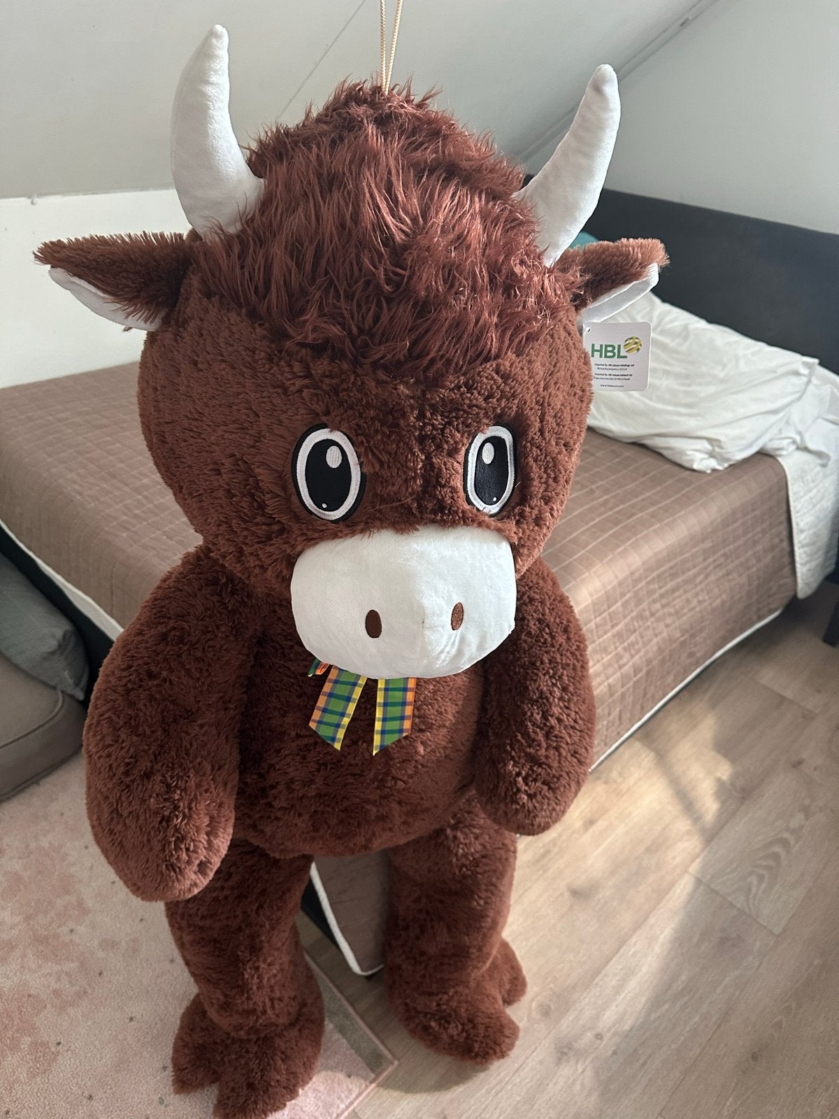 Grote knuffel stier -  nieuw, Overige merken, Overige karakters, Overige typen, Nieuw