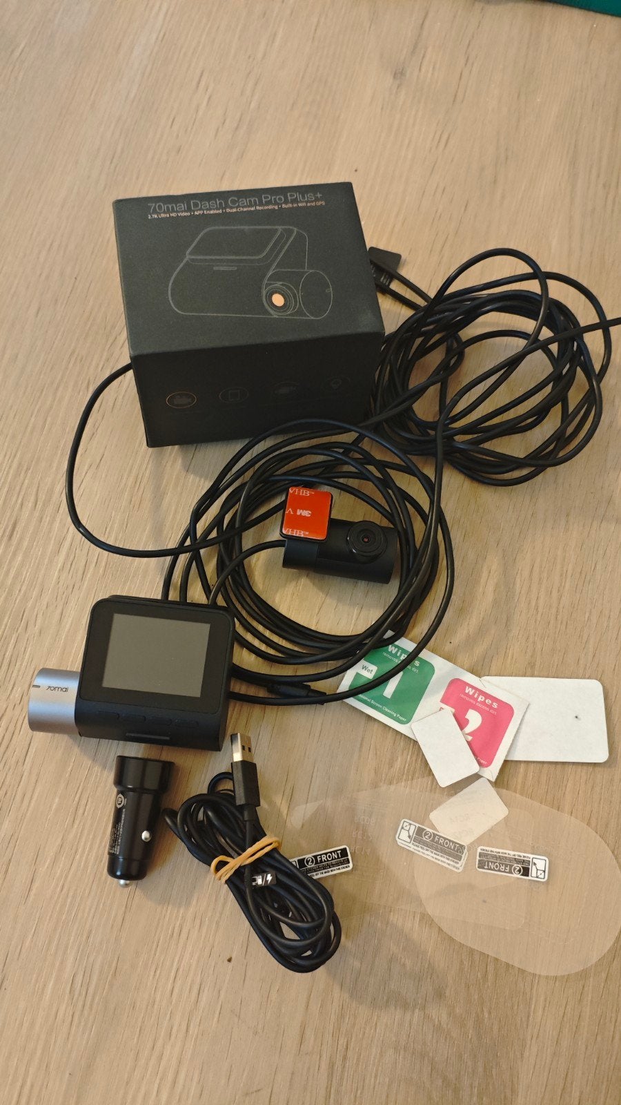70mai Dash Cam Pro Plus+ A500S + achtercamera, Auto diversen, Dashcams, Ophalen of Verzenden, Zo goed als nieuw