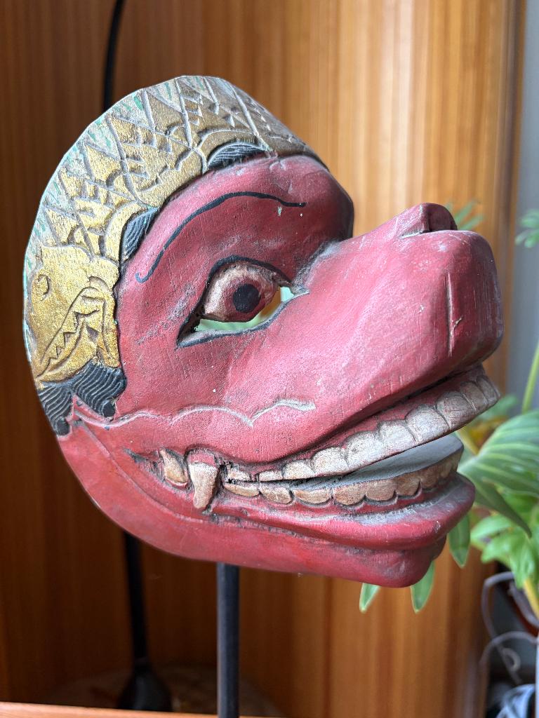 Antiek Javaans masker, Antiek en Kunst, Ophalen of Verzenden
