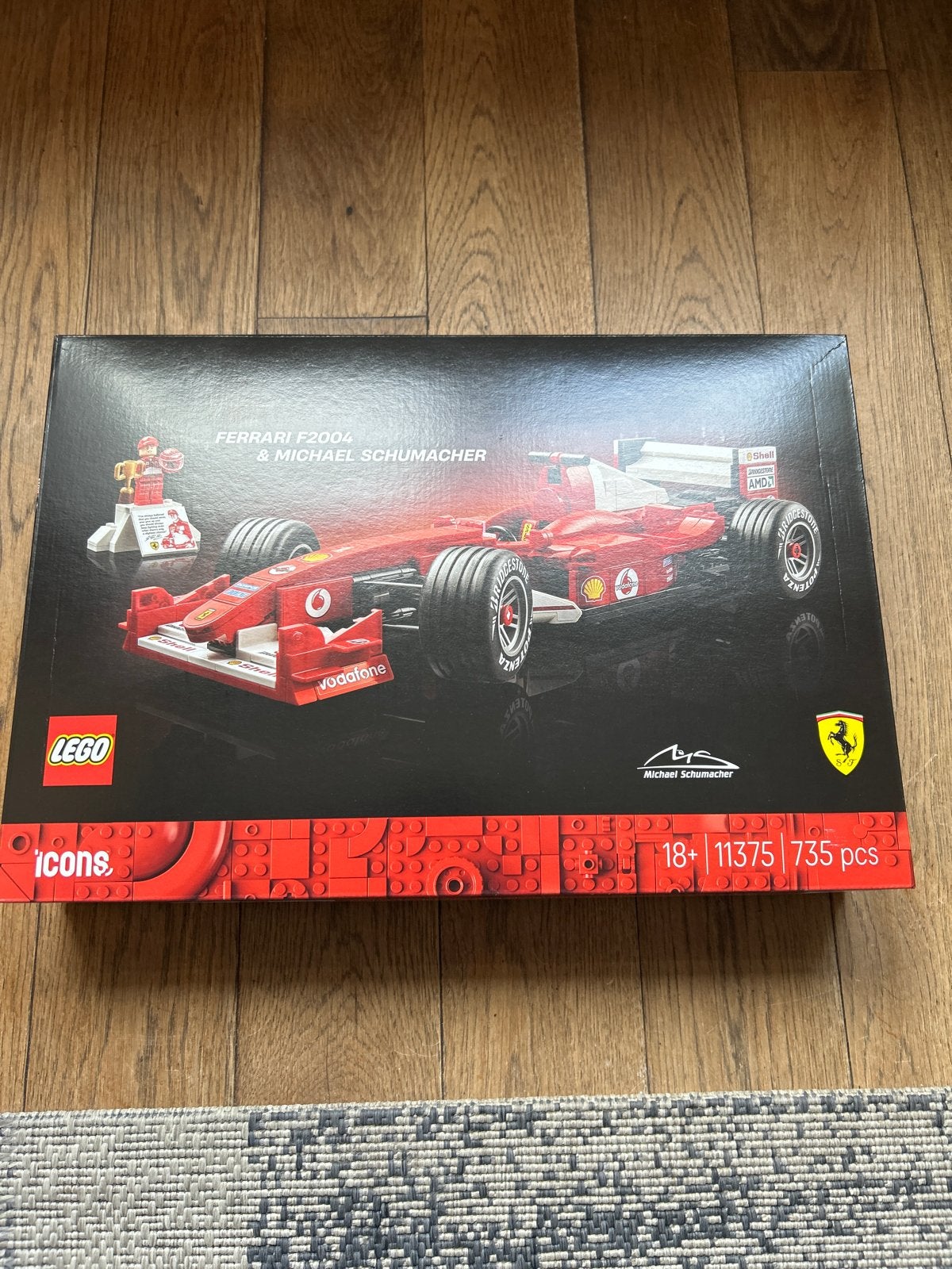 Lego Icons Ferrari F2004 & Michael Schumacher (10330), Lego, Nieuw, Ophalen of Verzenden, Inclusief doos