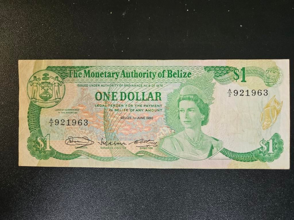 Belize pick 38a 1980, Postzegels en Munten, Bankbiljetten | Amerika, Ophalen of Verzenden, Midden-Amerika, Los biljet