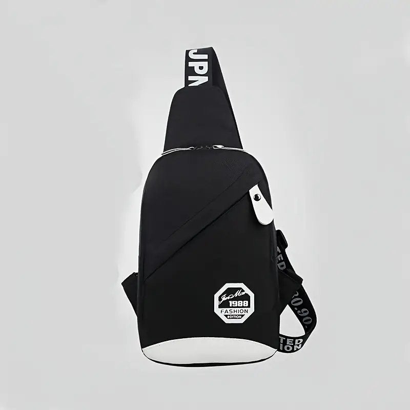 Design-/Stijlvolle CROSSBODY SLING BAG "FASHION 1988", Verzenden, Nieuw, Zwart