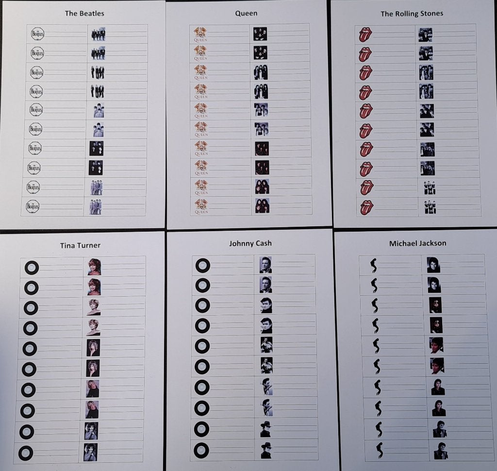 120 jukebox titelkaartjes (diverse artiesten), Ophalen of Verzenden, Gebruikt, Pop