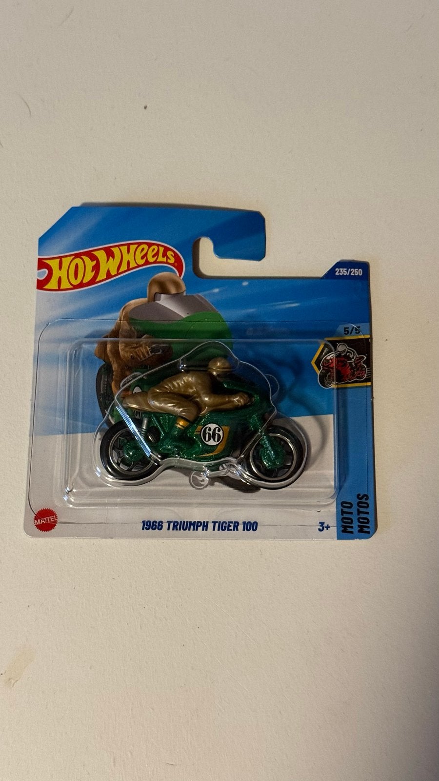 Hot Wheels 1966 Triumph Tiger 100 - Treasure Hunt, Overige merken, 1:50 of kleiner, Overige typen, Nieuw