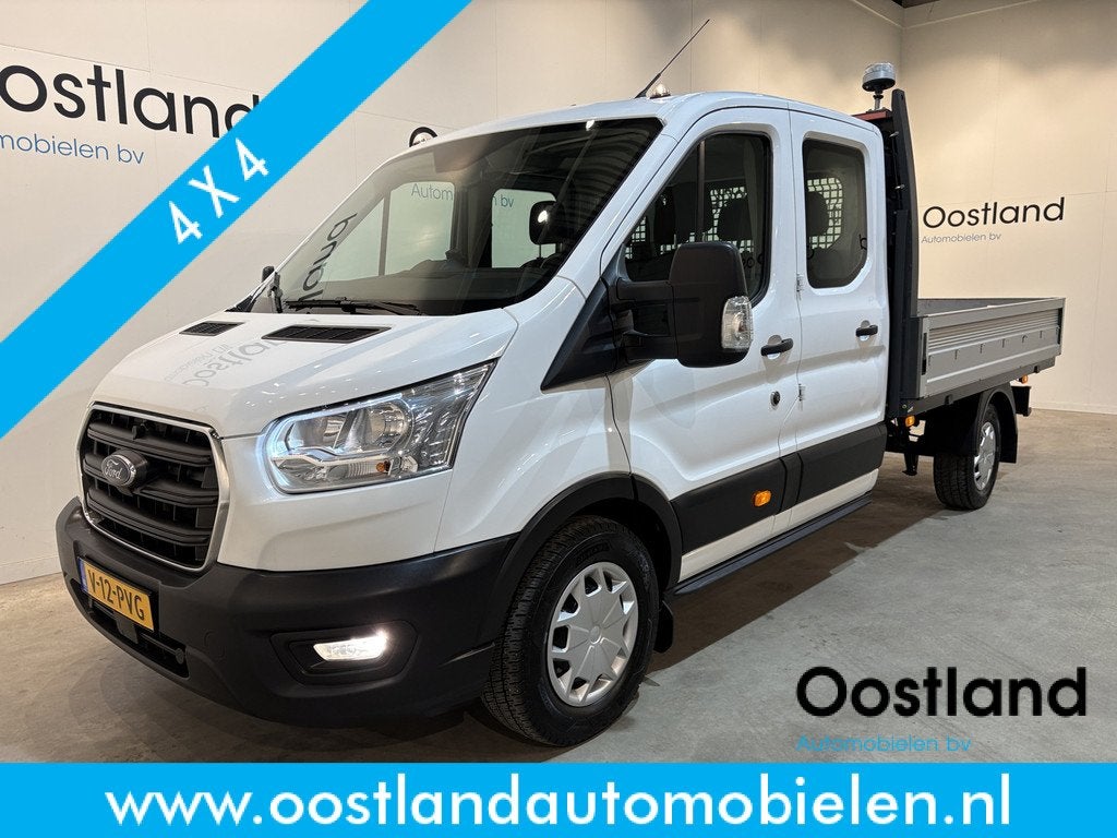 Ford Transit 350 2.0 TDCI L3H1 DC Trend 4x4 / Open Laadbak /, Auto's, Bestelauto's, Bedrijf, Te koop, 4x4, ABS, Airconditioning