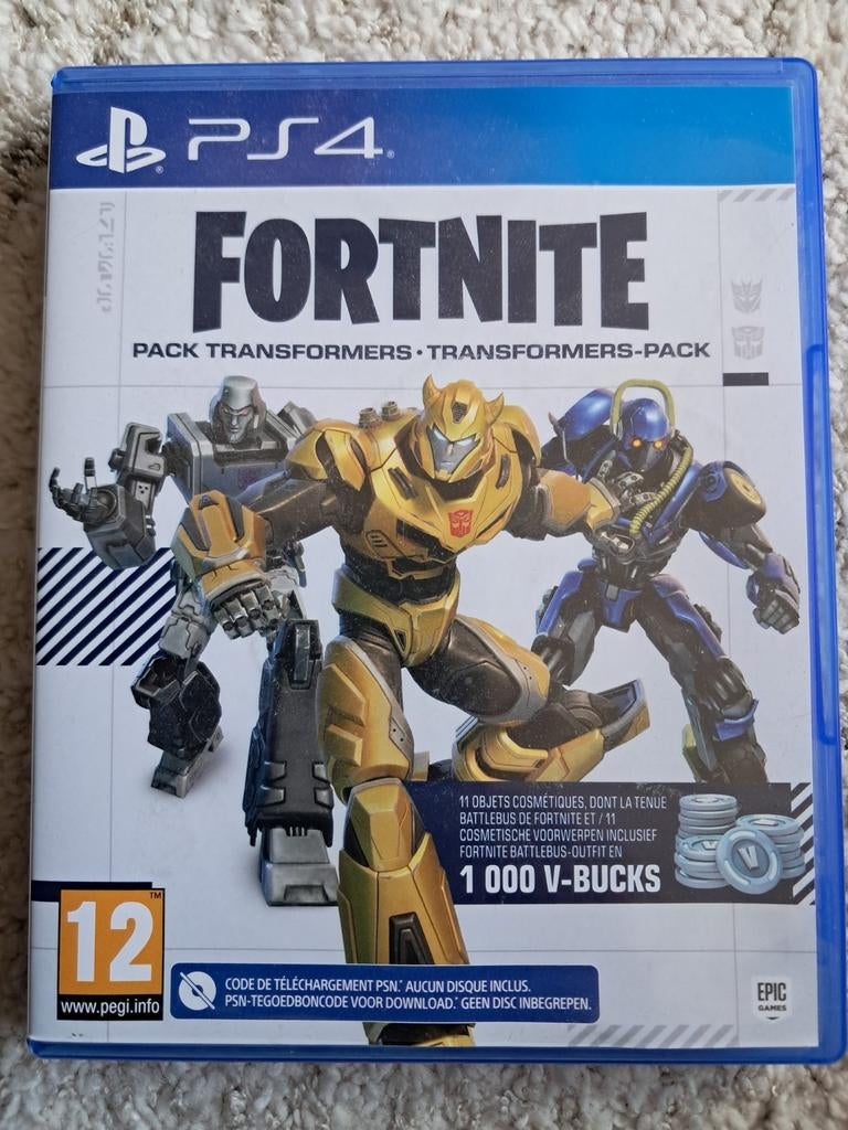 Fortnite Transformers Pack PS4 - Downloadcode (Geen Disc), Spelcomputers en Games, Online, Shooter, Nieuw, Ophalen of Verzenden