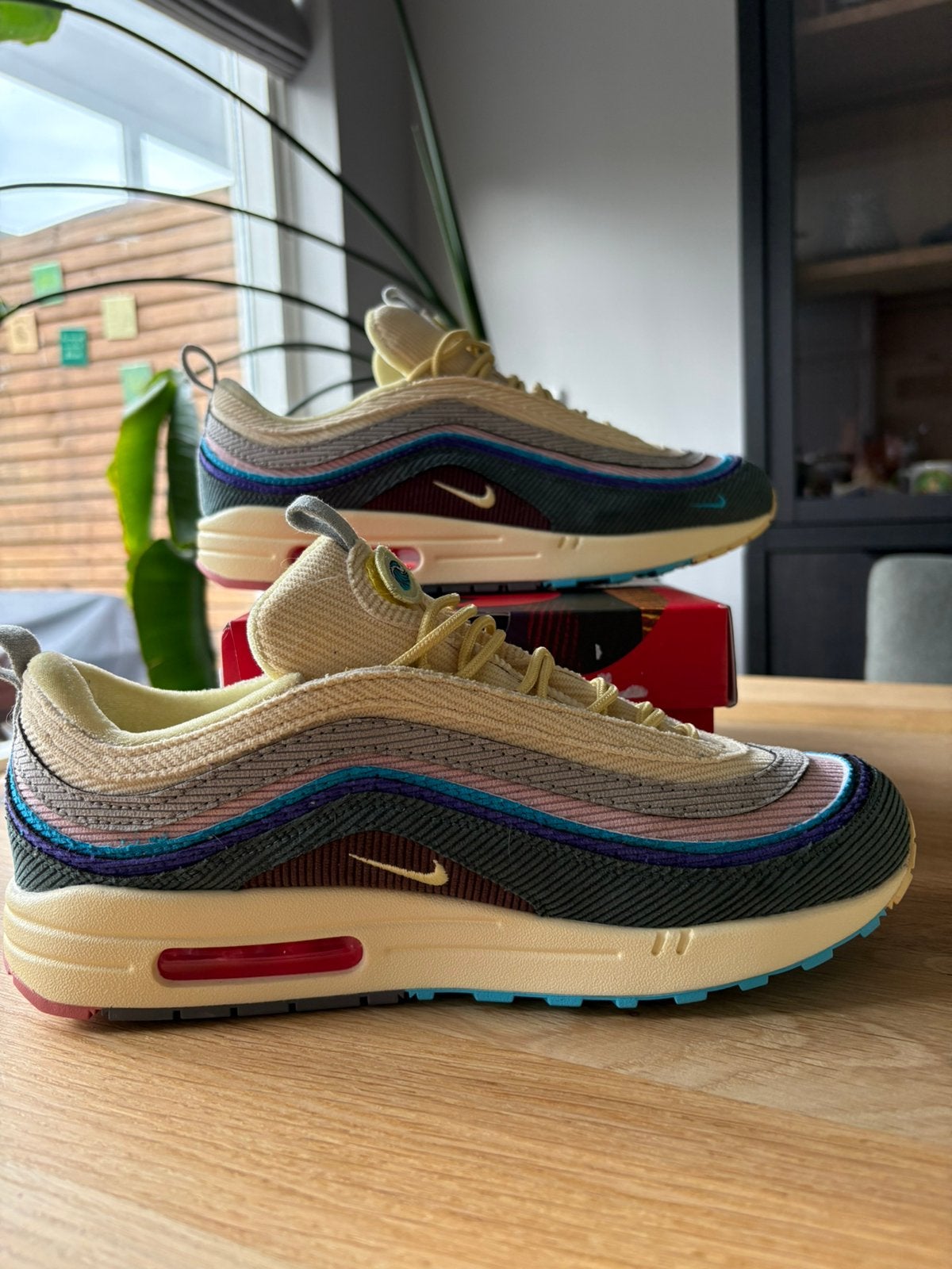 Nike Air Max 1 Sean Wotherspoon 45/46, Kleding | Heren, Schoenen, Verzenden, Zo goed als nieuw, Overige kleuren