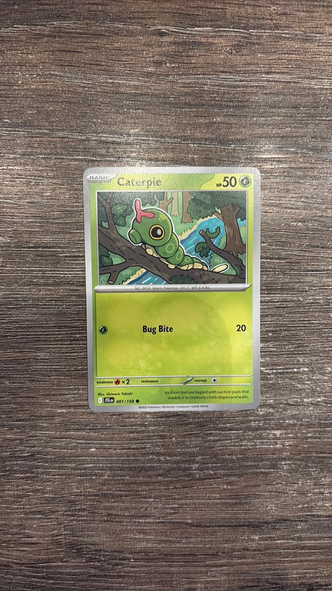 JTG Caterpie 001/159, Ophalen of Verzenden, Zo goed als nieuw