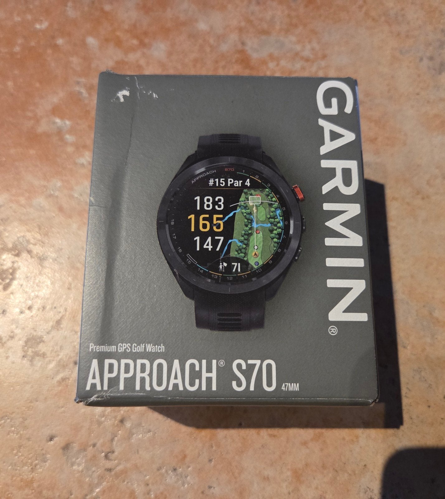 Garmin Approach S70 47mm  Golfhorloge nieuwstaat, Sport en Fitness, Golf, Ophalen of Verzenden, Zo goed als nieuw